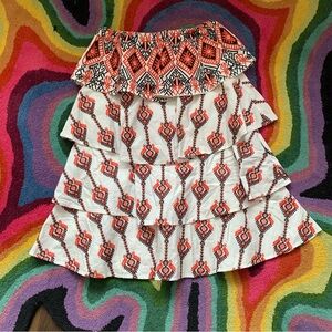 Caroline Constas Layered Ruffles Skirt